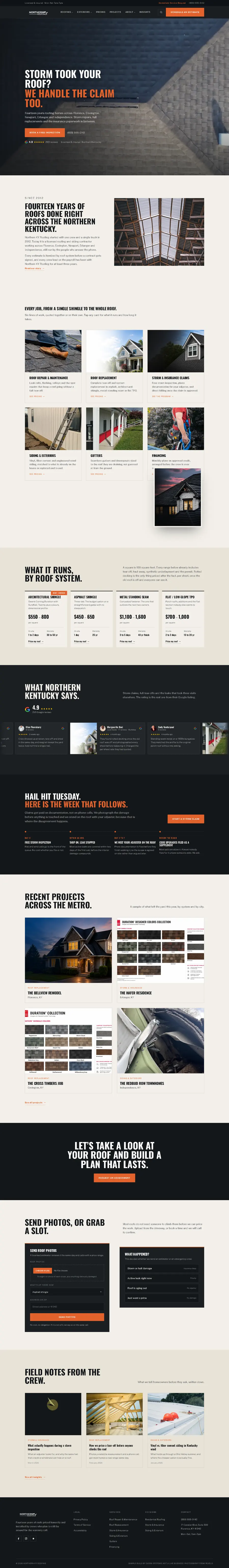 The concept we built for them, scrolled top to bottom