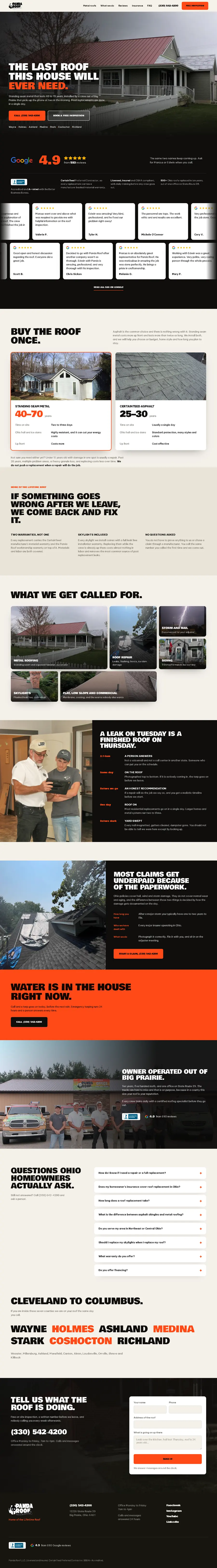 The concept we built for them, scrolled top to bottom