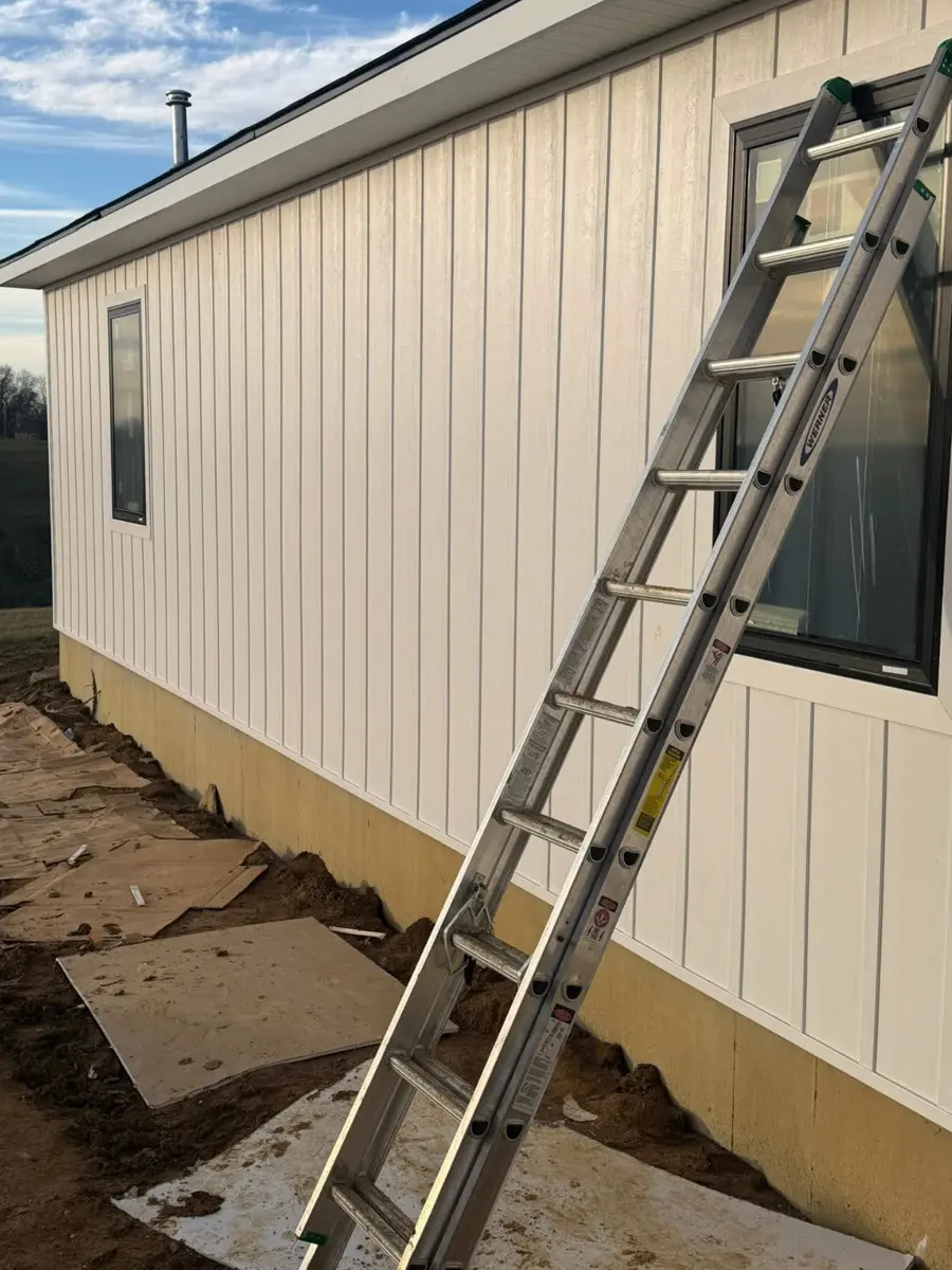 A house with new vinyl siding installed